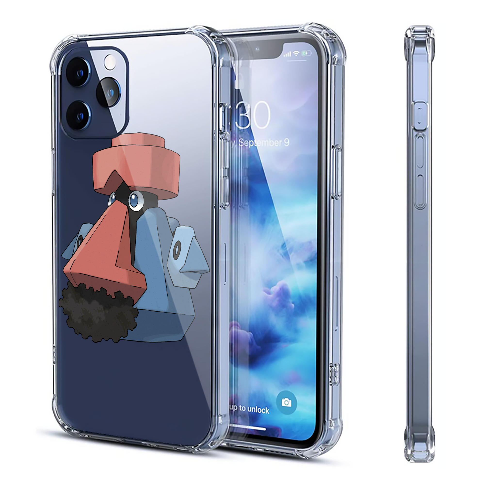 （画像用） ポケットモンスター Pokémon 【iPhone 12シリーズ対応】透明スマホケース（クリアソフトケース）